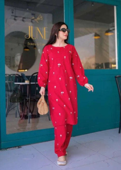 Stitched Petal Embroidery